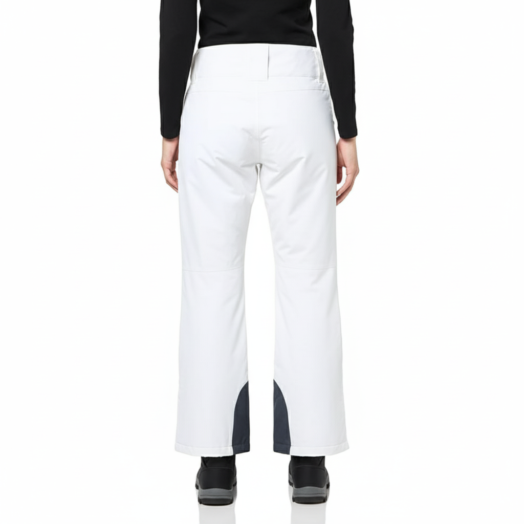 Women's Insulated Waterproof Ski Pants with Zip Pockets and Adjustable Waist