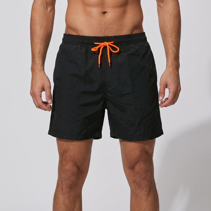 Men’s Quick-Dry Swim Shorts with Mesh Lining and Adjustable Drawstring Waist
