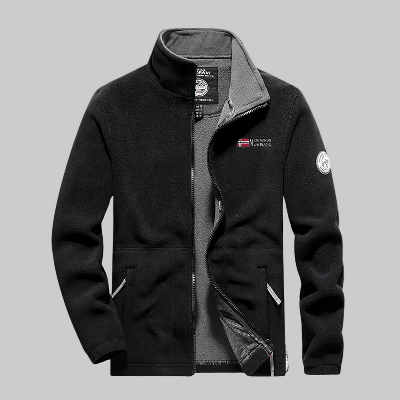 Men's Thermal Fleece Jacket with Full Zip and Pockets