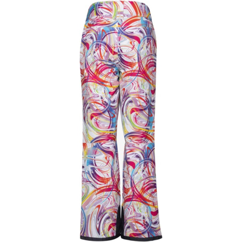 Women's Insulated Water Resistant Snow Pants with Adjustable Waist and Boot Gaiters