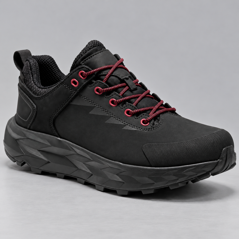 Men's Waterproof Hiking Boots with Nubuck Leather and Vibram Outsole