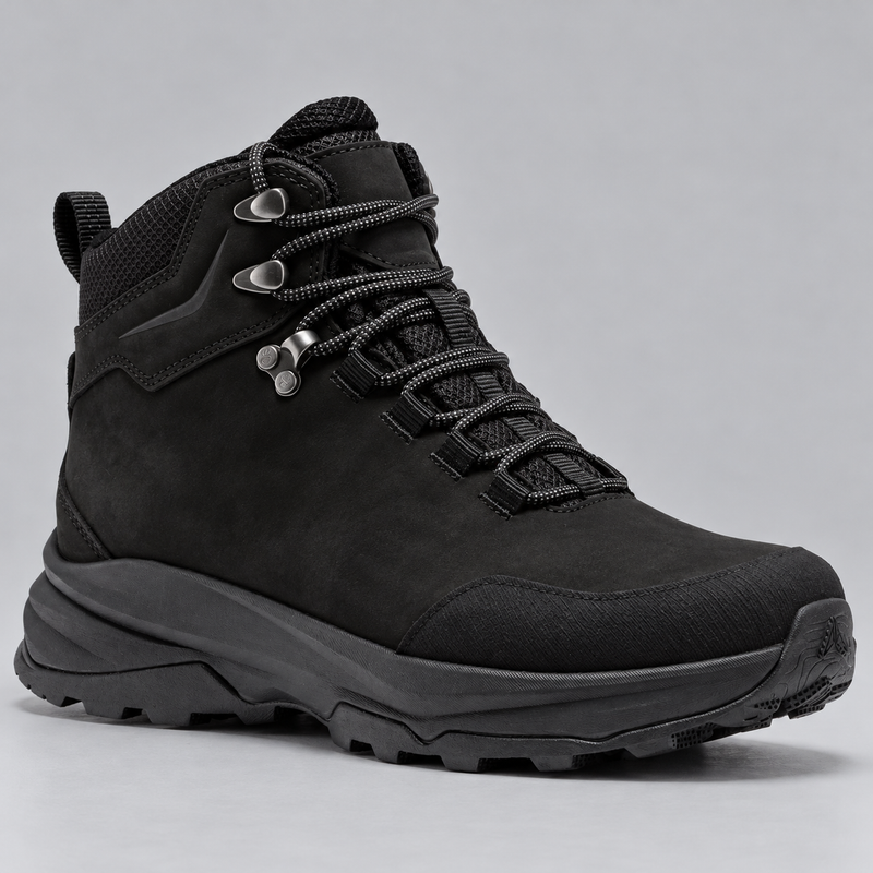 Men's Waterproof Trail Running Boots with Suede Leather and Vibram Outsole