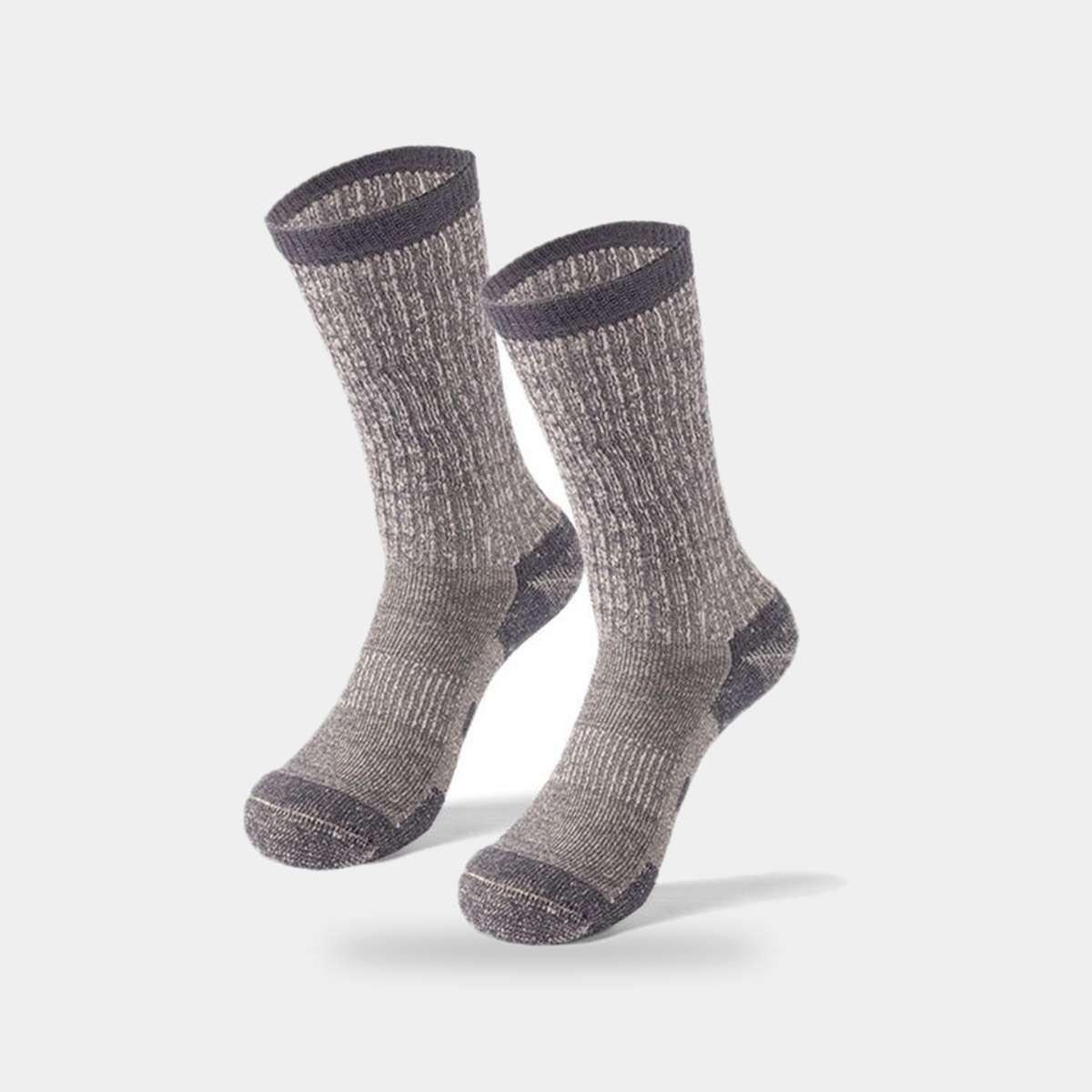 Unisex Merino Wool Thermal Hiking Socks with Cushioned Footbed
