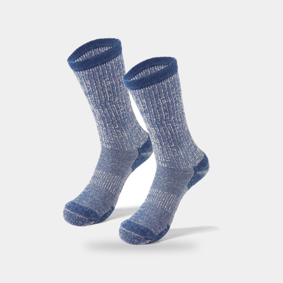 Unisex Merino Wool Thermal Hiking Socks with Cushioned Footbed