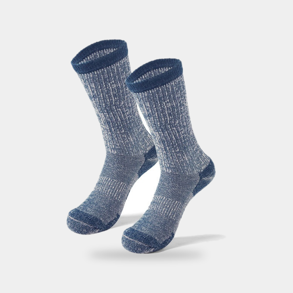 Unisex Merino Wool Thermal Hiking Socks with Cushioned Footbed