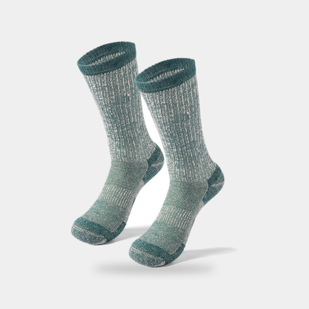 Unisex Merino Wool Thermal Hiking Socks with Cushioned Footbed