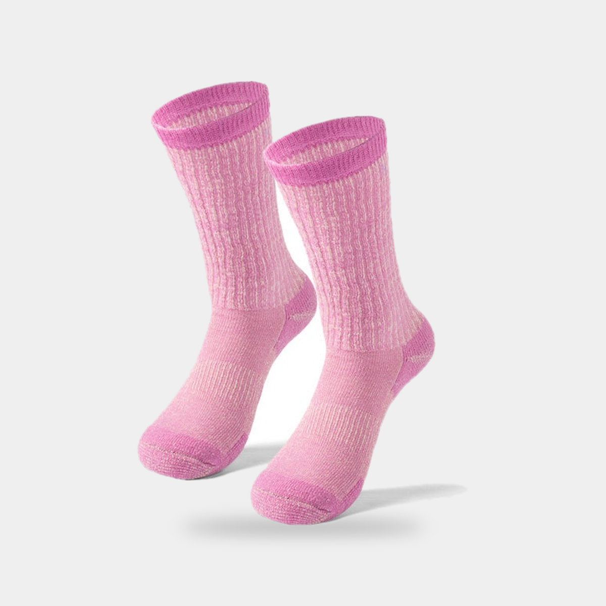 Unisex Merino Wool Thermal Hiking Socks with Cushioned Footbed