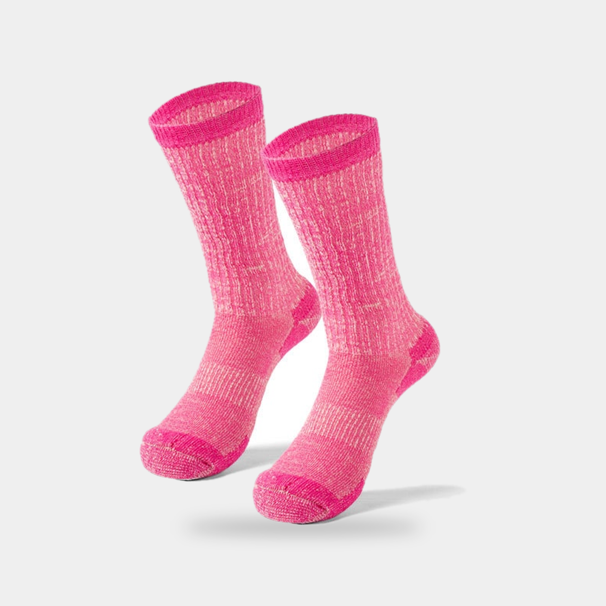 Unisex Merino Wool Thermal Hiking Socks with Cushioned Footbed