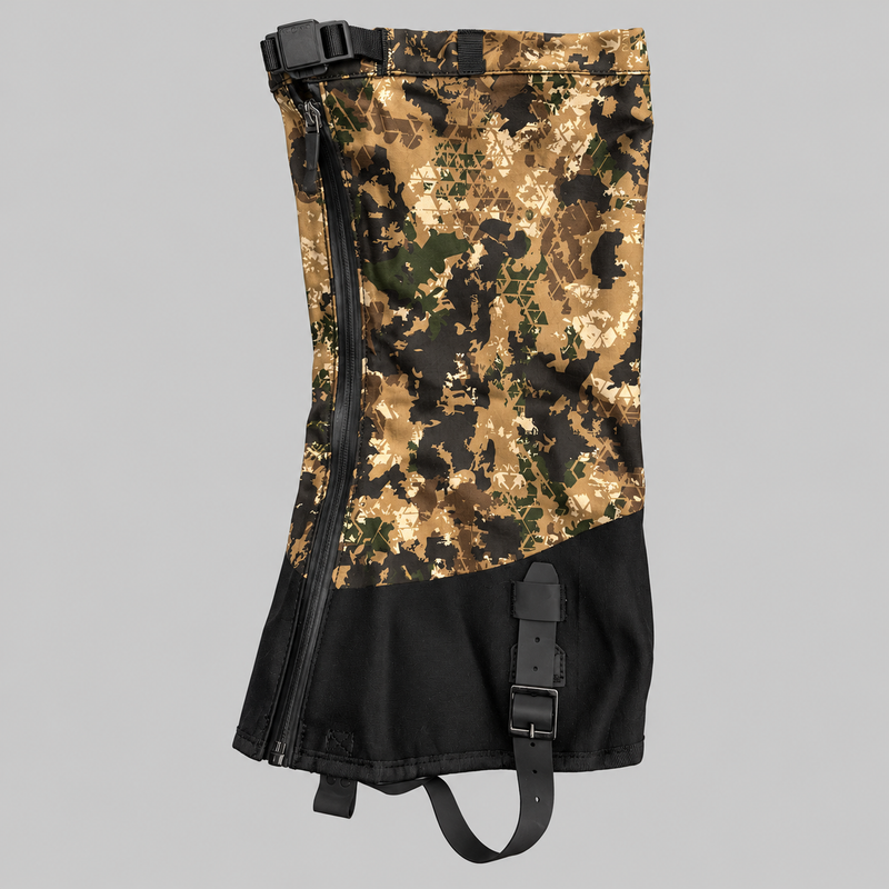 Men's Waterproof Camouflage Gaiters with Zipper and Adjustable Strap