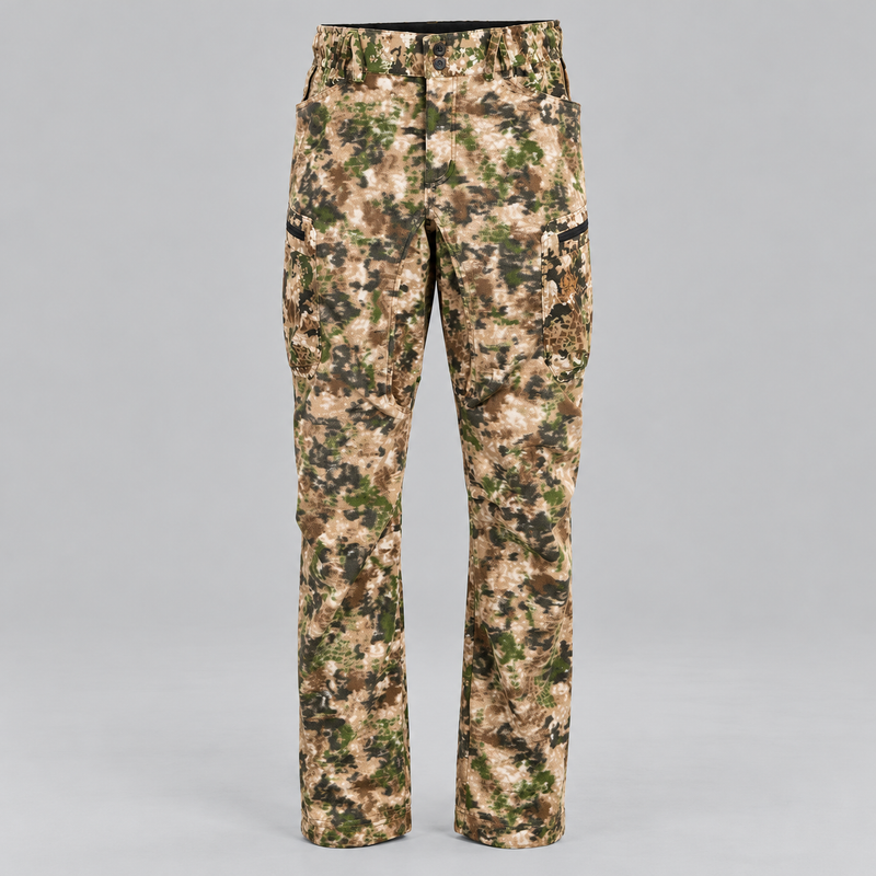 Men's Lightweight Camouflage Hunting Pants with Breathable Ventilation and Cargo Pockets
