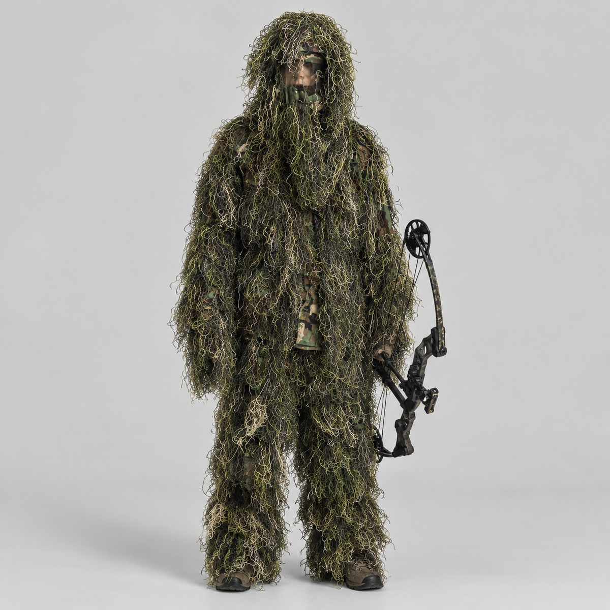 Men's Ultra Light Woodland Ghillie Suit with BDU Jacket and Pants