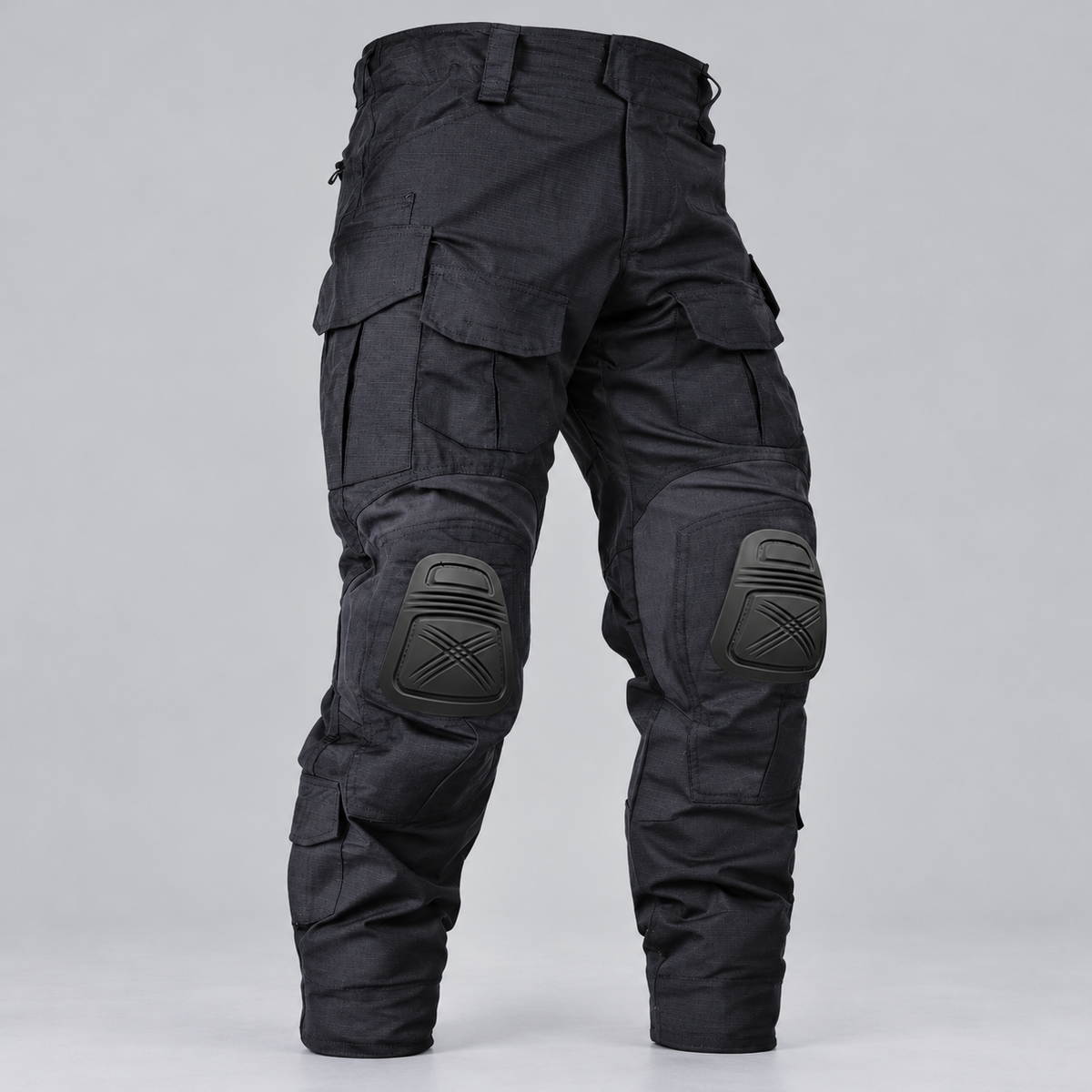 Men's Tactical Work Pants with 10 Pockets and Reinforced Knee Pads