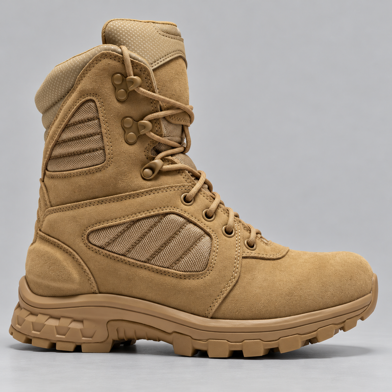 Men's Waterproof Suede Leather Tactical Boots with Ankle Support