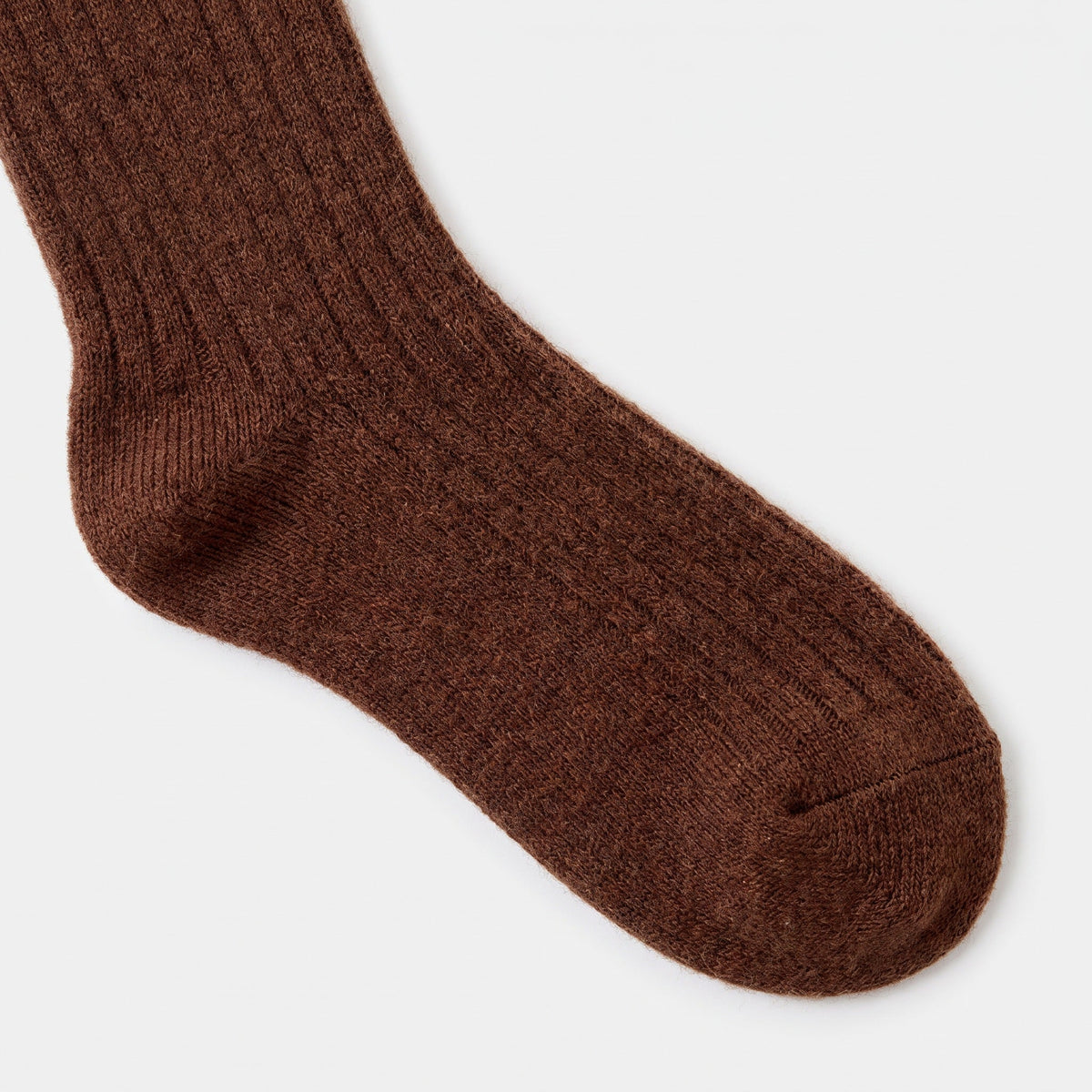 Men's Thick Wool Mid Calf Boot Socks with Ribbed Cuff