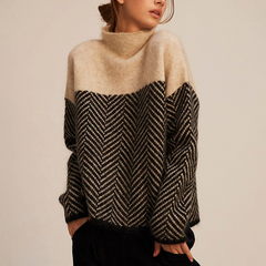 Doris | Women’s Knitted High Collar Oversized Sweater 0