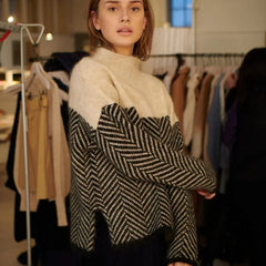 Doris | Women’s Knitted High Collar Oversized Sweater 1