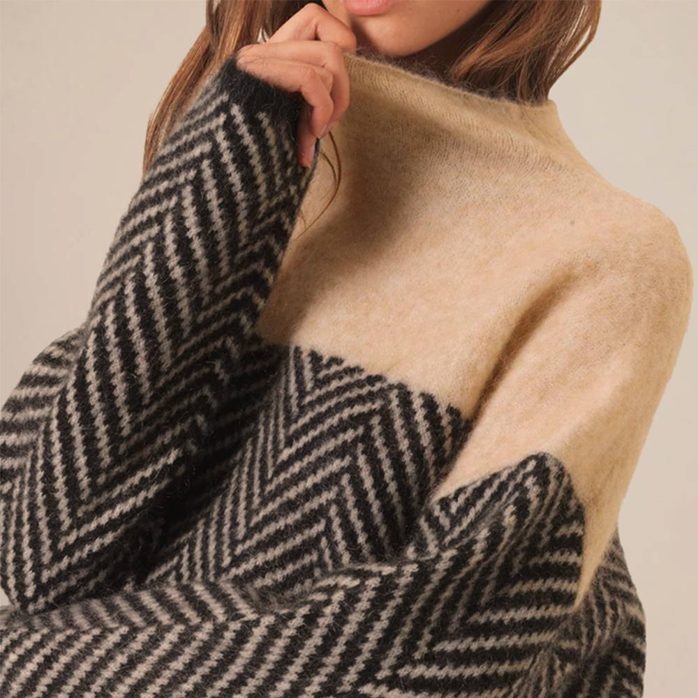 Doris | Women’s Knitted High Collar Oversized Sweater 2