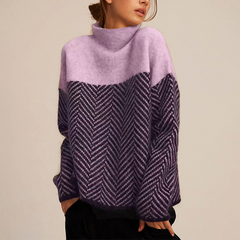 Doris | Women’s Knitted High Collar Oversized Sweater 5