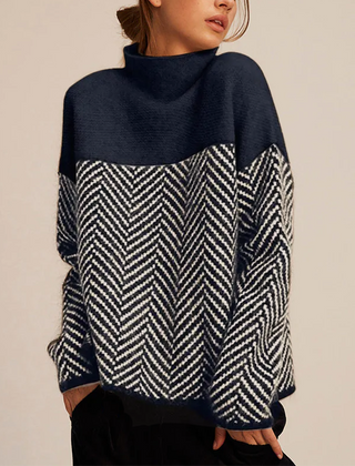 Doris | Women’s Knitted High Collar Oversized Sweater 6