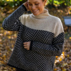 Doris | Women’s Knitted High Collar Oversized Sweater 7