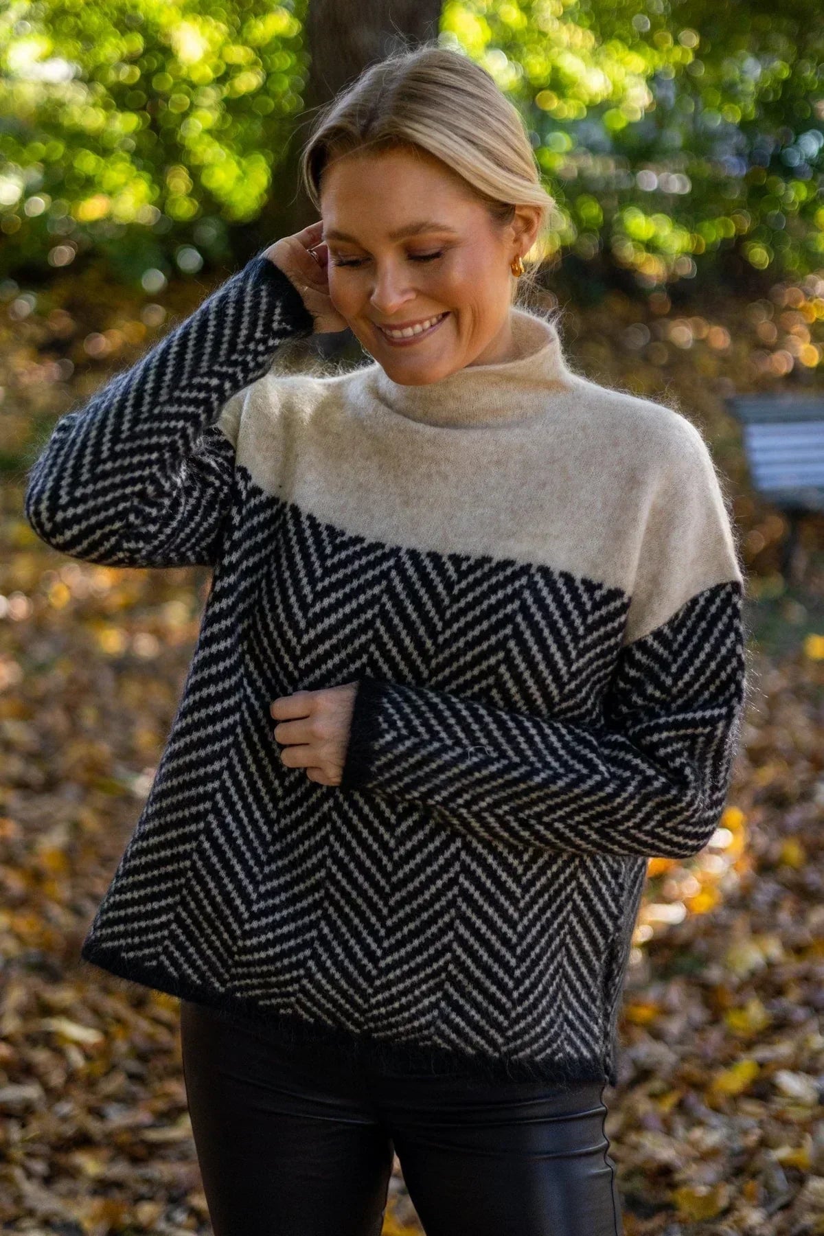 Doris | Women’s Knitted High Collar Oversized Sweater 7