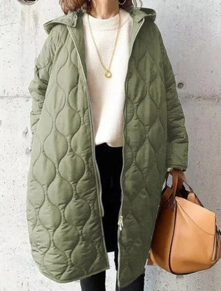 Gabriela | Women’s Winter Quilted Coat With Adjustable Hood 0