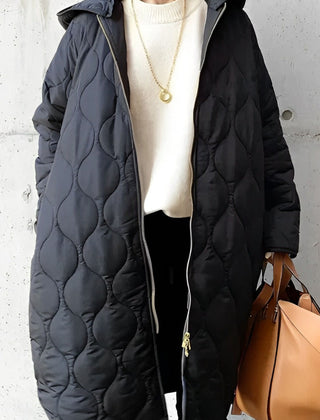 Gabriela | Women’s Winter Quilted Coat With Adjustable Hood 1