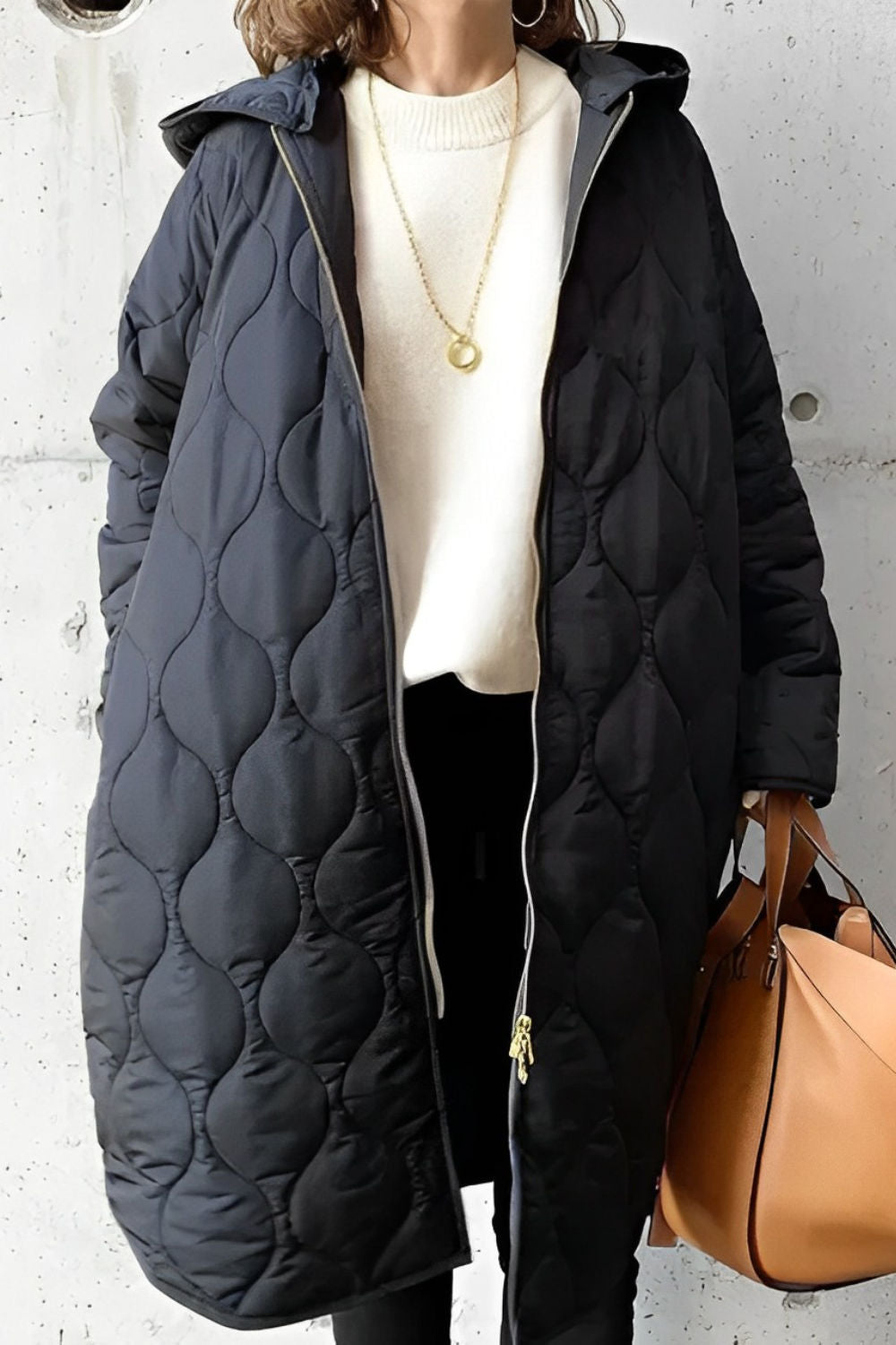 Gabriela | Women’s Winter Quilted Coat With Adjustable Hood 1