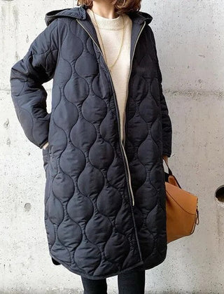 Gabriela | Women’s Winter Quilted Coat With Adjustable Hood 2