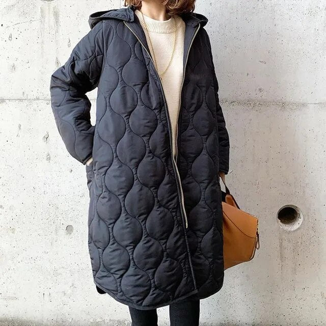 Gabriela | Women’s Winter Quilted Coat With Adjustable Hood 2