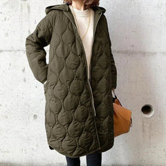 Gabriela | Women’s Winter Quilted Coat With Adjustable Hood 3