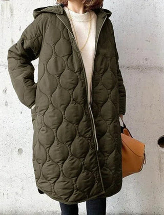 Gabriela | Women’s Winter Quilted Coat With Adjustable Hood 3