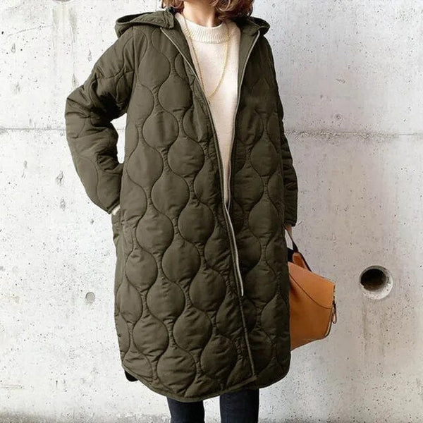 Gabriela | Women’s Winter Quilted Coat With Adjustable Hood 3
