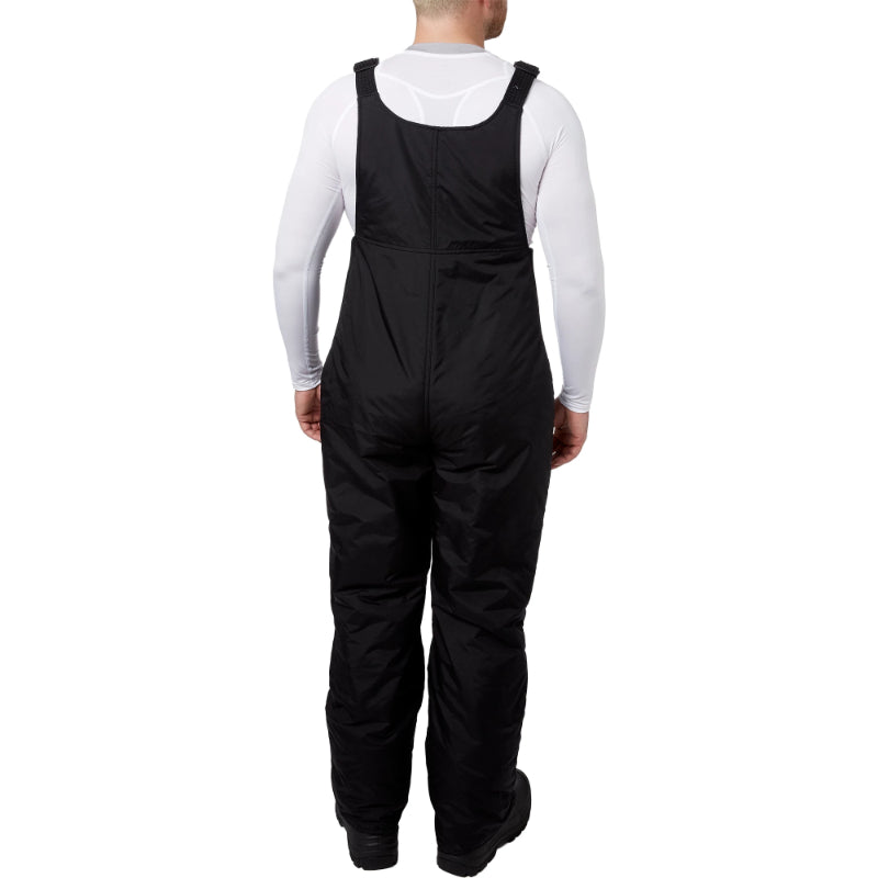 Men's Insulated Water Repellent Snow Bib Pants with Articulated Knees and Snow Cuffs