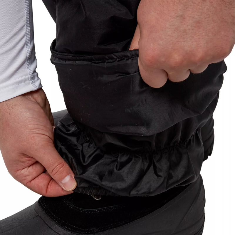 Men's Insulated Water Repellent Snow Bib Pants with Articulated Knees and Snow Cuffs