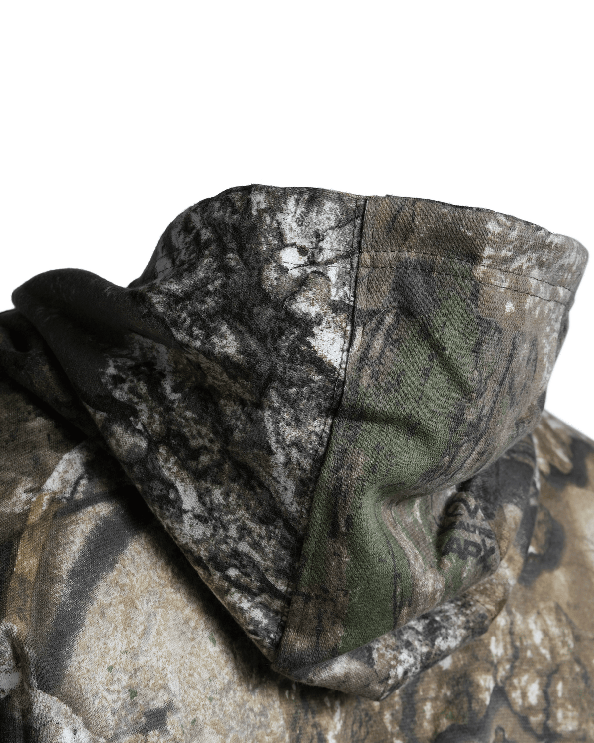 Men's Camouflage Cotton Blend Pullover Hoodie with Kangaroo Pocket and Drawstring