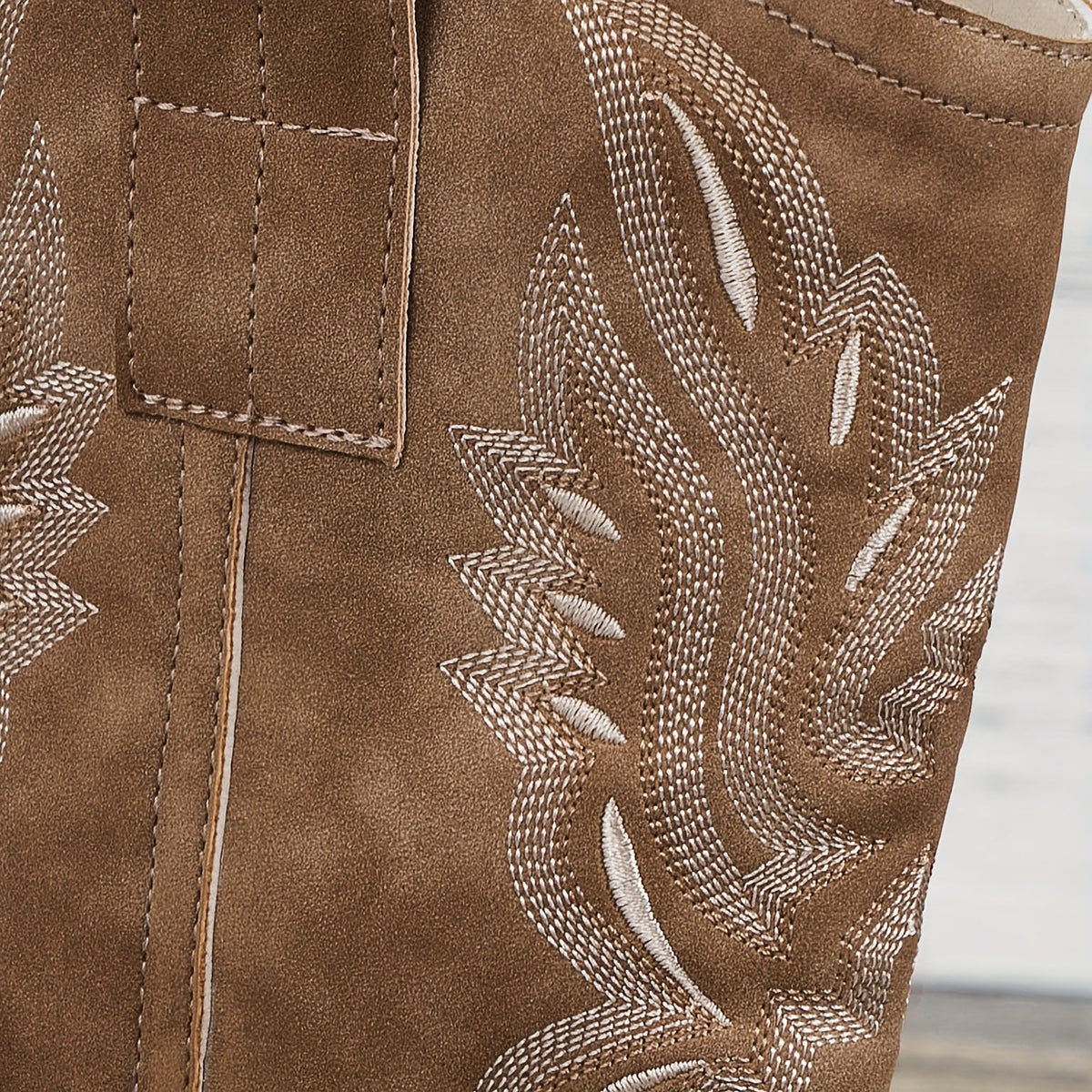 Lila | Women’s Wide Calf Mid-Calf Cowgirl Boots With Embroidered Detail 6