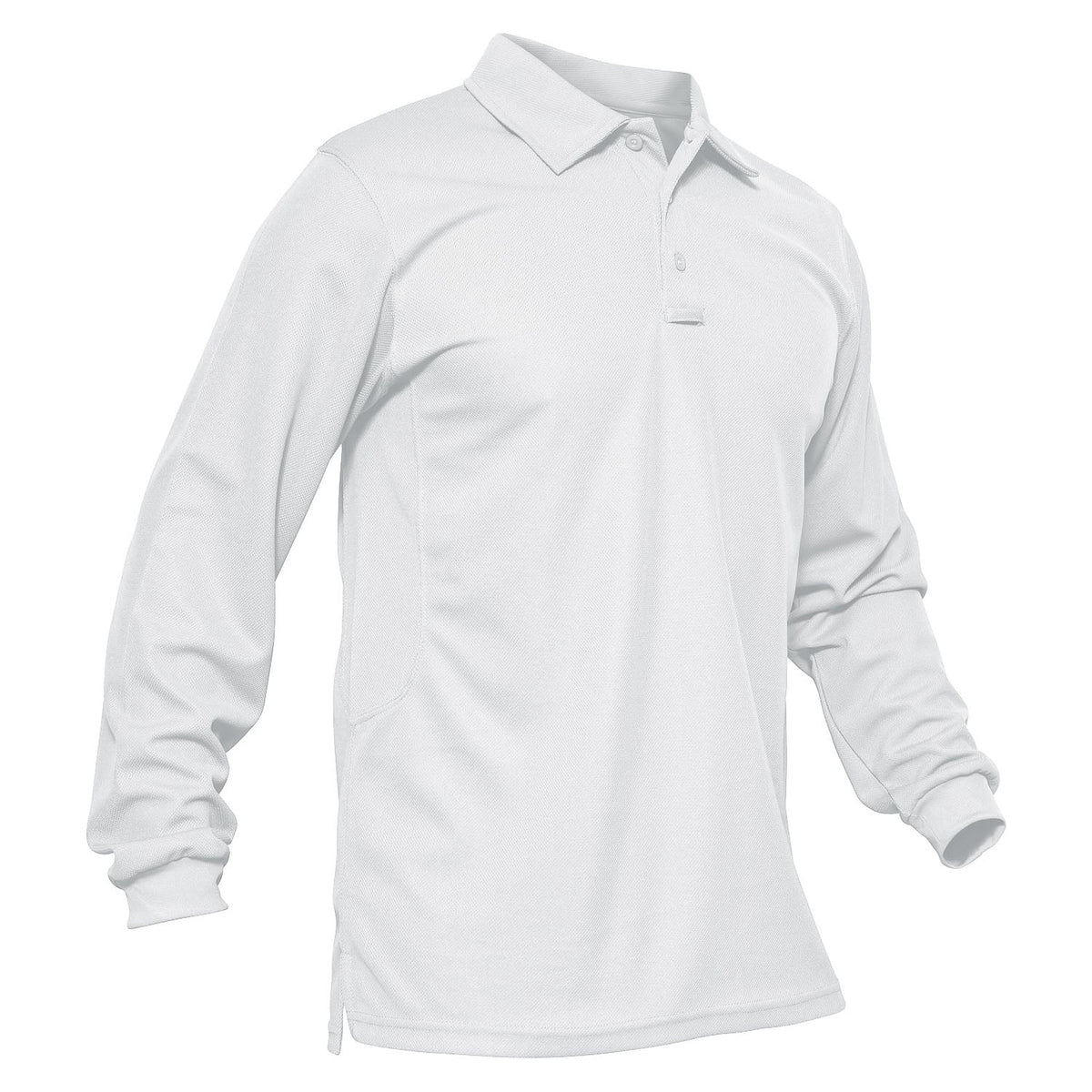 Men's Long Sleeve Performance Polo Shirt with Quick Dry Fabric