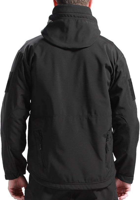 Men's Waterproof Fleece Lined Outdoor Jacket and Pants Set with Hood