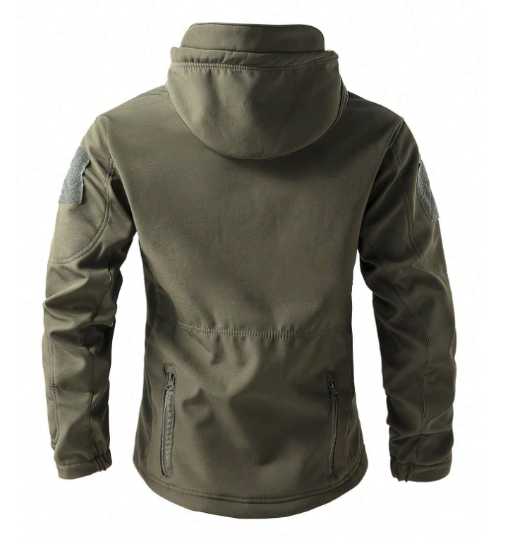 Men's Waterproof Fleece Lined Outdoor Jacket and Pants Set with Hood