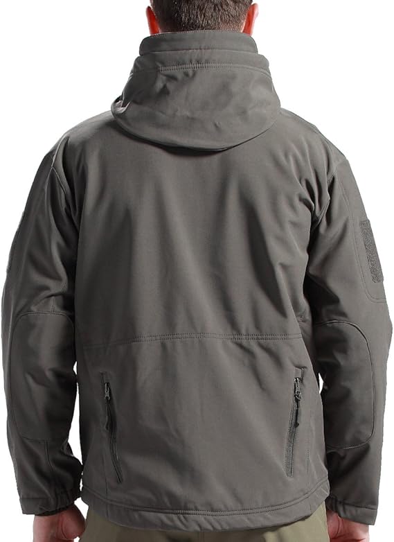 Men's Waterproof Fleece Lined Outdoor Jacket and Pants Set with Hood