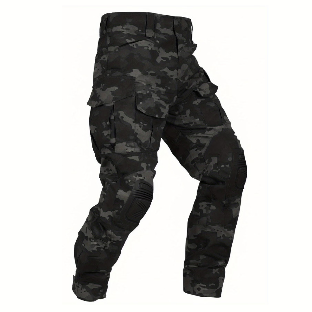 Men's Tactical Work Pants with 10 Pockets and Reinforced Knee Pads