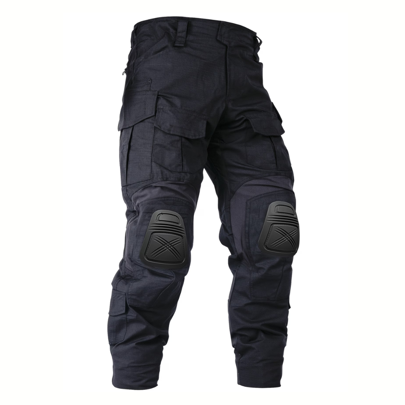 Men's Tactical Work Pants with 10 Pockets and Reinforced Knee Pads