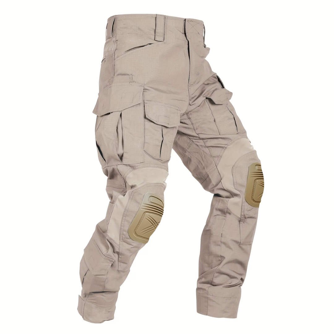 Men's Tactical Work Pants with 10 Pockets and Reinforced Knee Pads