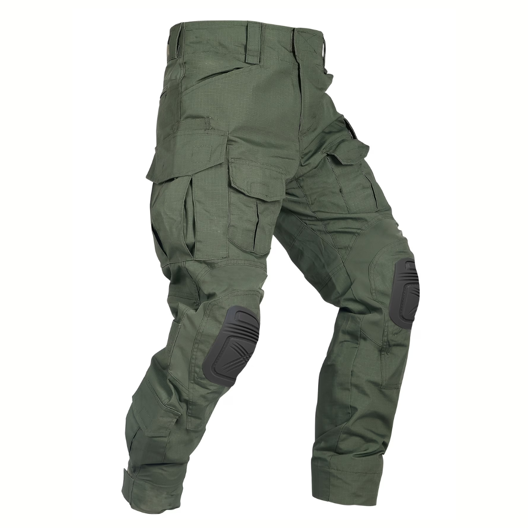 Men's Tactical Work Pants with 10 Pockets and Reinforced Knee Pads