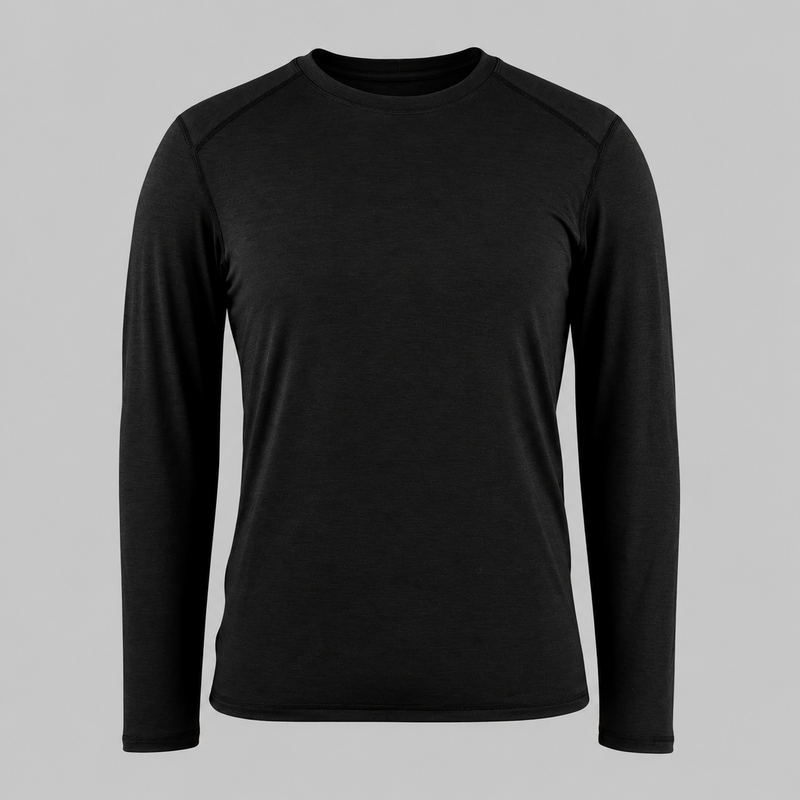 Men's Lightweight Thermal Base Layer Long Sleeve Shirt with Crew Neck