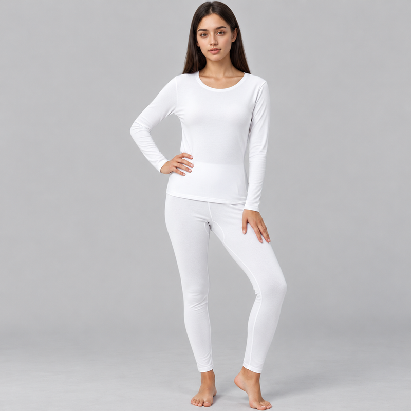 Women's Lightweight Long Johns Base Layer Set with Long Sleeve Top and Pants