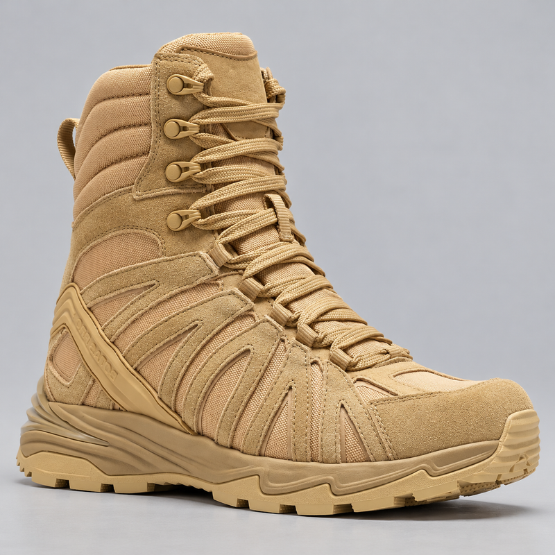 Men's Waterproof Tactical Boots with Suede Leather and Vibram Outsole