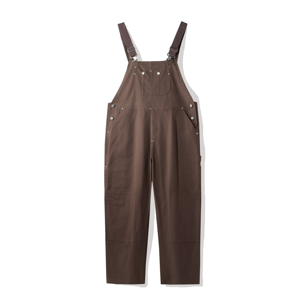 Women's Cotton Canvas Bib Overalls with Adjustable Crossback Straps