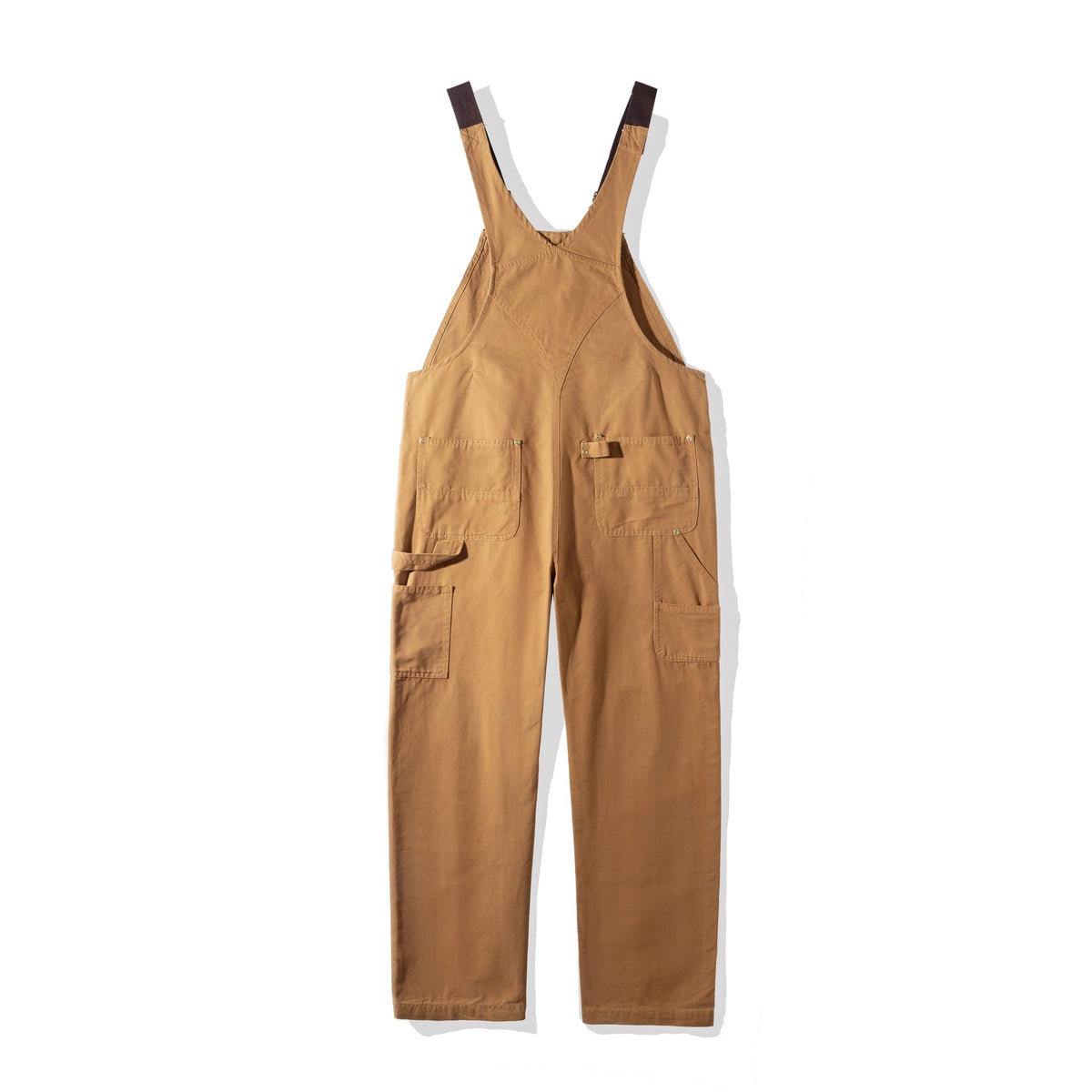 Women's Cotton Canvas Bib Overalls with Adjustable Crossback Straps